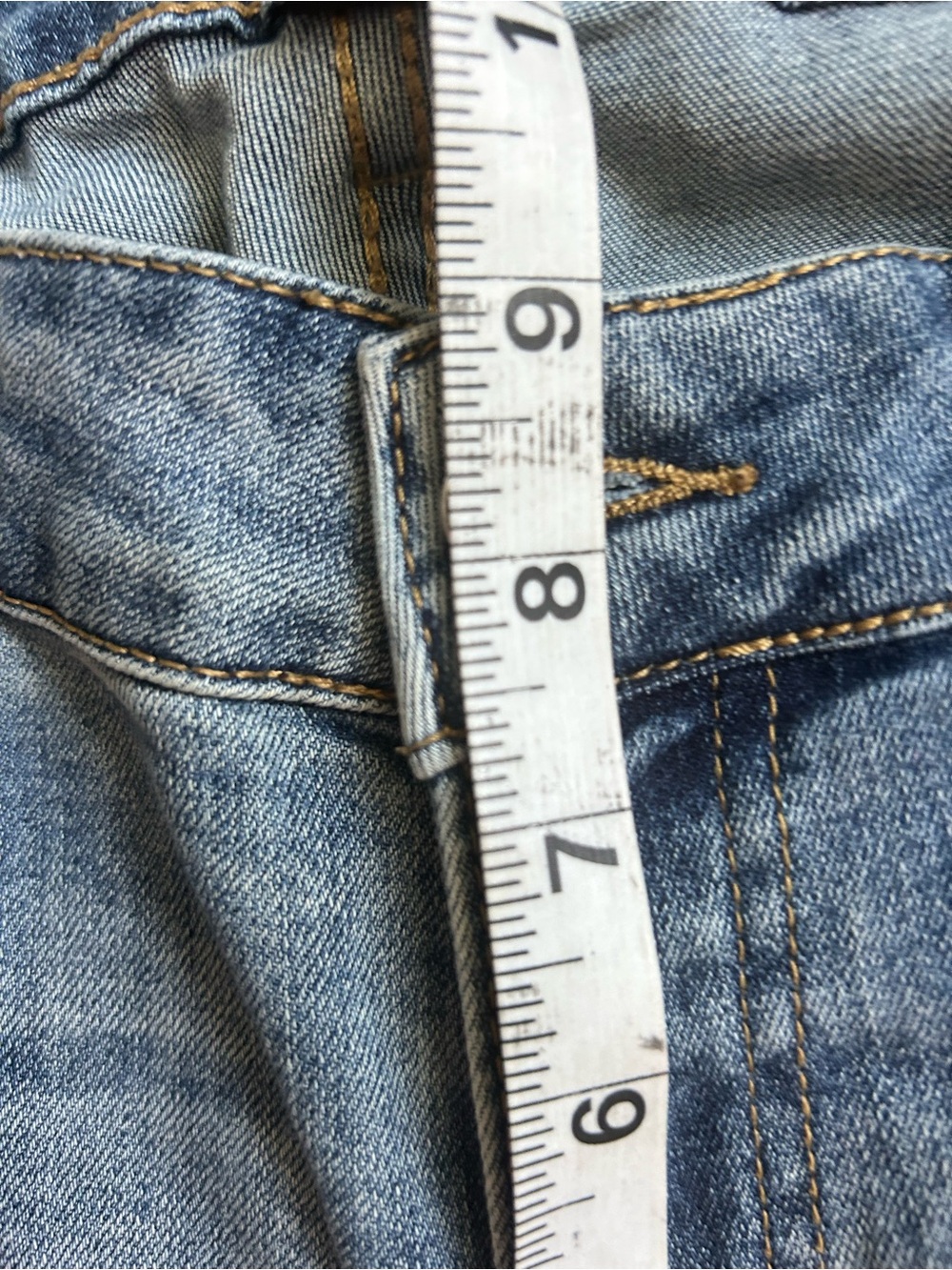 NY & CO Mid-Rise Distressed Boyfriend Cuffed Ankle Jeans size 4 - Picture 6 of 7